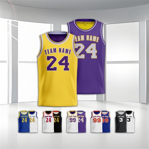 Reversible Custom Basketball Jerseys Personalized Printed Player Team Fan Top Uniform for Adult Youth Vest Gift - Etsy