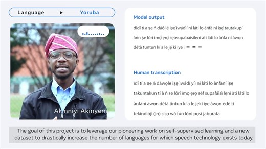 4.5K views · 506 reactions | The Massively Multilingual Speech project presents a significant step forward towards a future where technology encourages people to keep a diversity of languages alive by providing access and information in every tongue. See our latest breakthroughs in speech-to-text, text-to-speech, and more for 1,100+ languages: https://bit.ly/3NHpW1j | Meta for Developers | Facebook