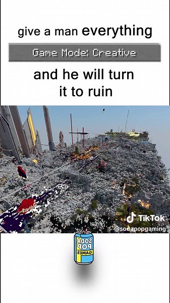 Minecraft shows humanity's true nature 🔥 #Minecraft #minecraftmemes #memes #gamer #meme #fyp