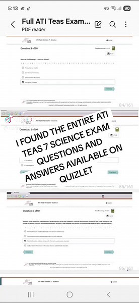 ATI TEAS 7 Actual Science Questions and answers 2025 ATI teas exam prep 2025 Ati teas exact questions and answers Taking or retaking ATI TEAS Exam in 2025, worry no more I got u all you need in readiness for your exam day Get these TEAS 7 ACTUAL Questions and answers for 2025 and master their contents. All versions are available to serve those taking or retaking the test Quizlet Teas answers 2025 #unitedstates #atiteas7 #atiteasquizlet #atiteasanswers #atiteasscience You found the best help All 