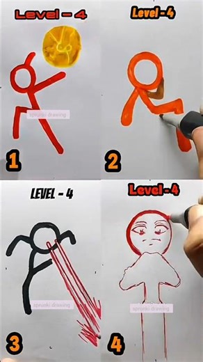 Drawing Alan Becker stickman compilation#drawing #art #howtodraw #stickman #tutorial