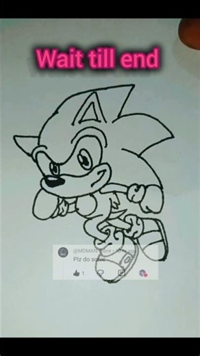 Sonic 💙 #drawing #sonicthehedgehog #easy