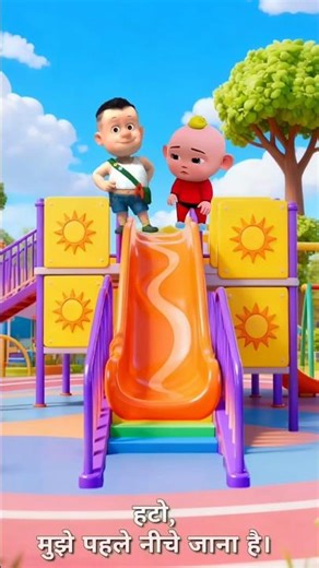 The Slide Prank Gone Wrong! 😂 😱 | Funny Cartoon for Kids