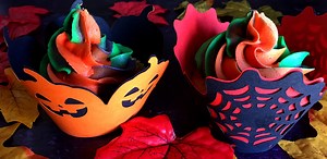 Easy DIY Halloween Cupcake Wrappers with Cricut - Craft with Sarah