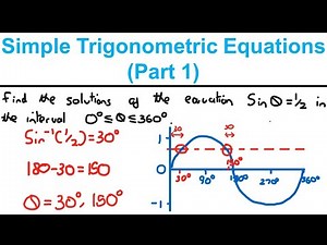 Simple Trigonometric Equations P1 - Trigonometric Identities and Equations - Edexcel A Level Maths