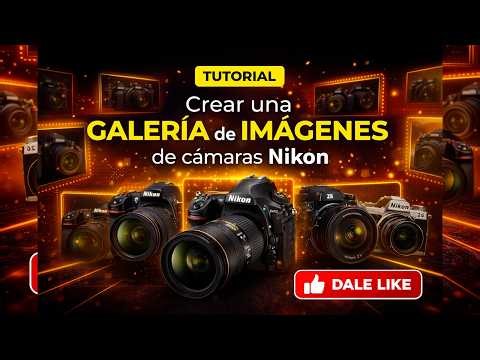 Cómo Crear una Galería de Productos Interactiva (HTML, CSS y JavaScript) | Catálogo Nikon