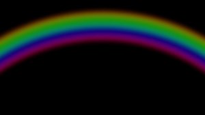 Rainbow Effect Animated Overlay. Seven Colors. 4K
