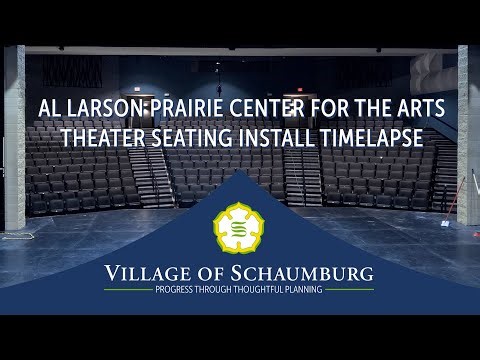 Al Larson Prairie Center for the Arts Theater Seating Install Timelapse