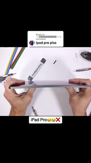 Replying to @༺🅼🅰🅽🅽🅾🆄🆂🅷༻ #foryou #forupage #ipad #apple #durability #test #bend #foryou #followformorevideo❤️❤️❤️