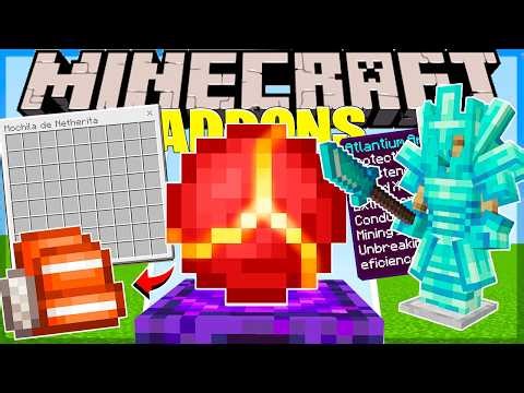 🔥5 ADDONS incríveis pra MINECRAFT BEDROCK (MCPE, Xbox, PS5, Windows 10)🔥