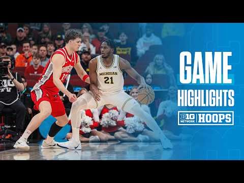 Michigan vs. Ohio State | HIGHLIGHTS | 2026 B1G Men's Basketball Tournament | 03/13/2026