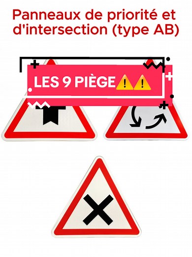 Les 9 panneaux essentiels pour réussir le permis !