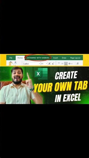 Make Your Own Tab in Excel (Boost Your Productivity!) ⚡⌨️ #excel #customtabs #customizedribbon