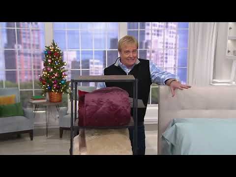 Shavel Flannel/Velvet Reversible Queen ElectricBlanket on QVC