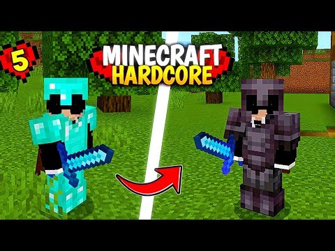 I Finally Got Full Netherite Armor 🔥 | Minecraft Hardcore mcpe EP-5