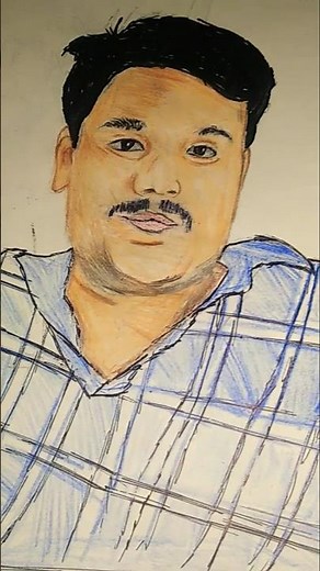 #shorts realistic human face drawing #art #drawing #ytshorts 👉😎👈