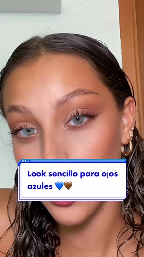 Look (tutorial) de maquillaje sencillo para ojos azules! Esta muy facil! Y se ve hermoso 💙 @nyxcosmetics_mx @loréal paris @wetnwildbeauty @Neutrogena #maquillajeparaojosazules #maquillajeparaprincipiantes #makeuptutorial #tutorialdemaquillaje #makeupartist #fy