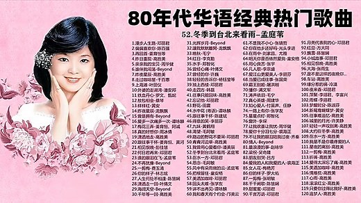 80年代华语经典脍炙人口120首老歌曲合集 经典老歌 一人一首成名曲
