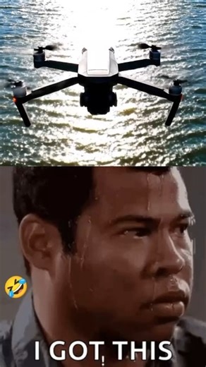 Every drone pilot’s first flight over water 🌊😅 #shorts #drone