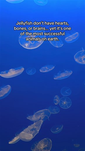 Jellyfish survive without hearts or brains, ruling the ocean with venom, glow, and ancient evolution. Discover why these mindless survivors are some of nature’s most powerful creatures. #jellyfish #marinelife #sciencetok #didyouknow #oceanlife