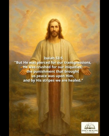 Isaiah 53:5 - Your Daily Healing Scripture To Meditate On #god #healing #jesus #christian