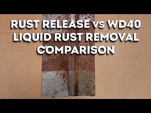 Liquid Rust Removal Comparison - Rust Release vs WD40