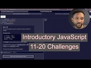 Step-by-Step FreeCodeCamp JavaScript Tutorial: 11-20 Easy Beginner Challenges!