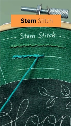 The Only Stem Stitch Tutorial You Need #embroidery #beginner #craft