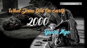 What did Jesus do 2000 years ago?