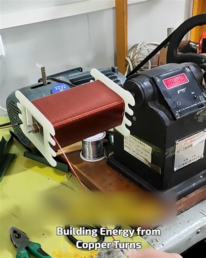 152K views · 134 reactions | Building Energy from Copper Turns #TechProcess #ElectricPower #EngineeringDesign | Mundo Videos | Facebook