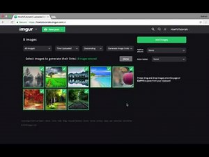 How To Mass Select and Upload With Imgur