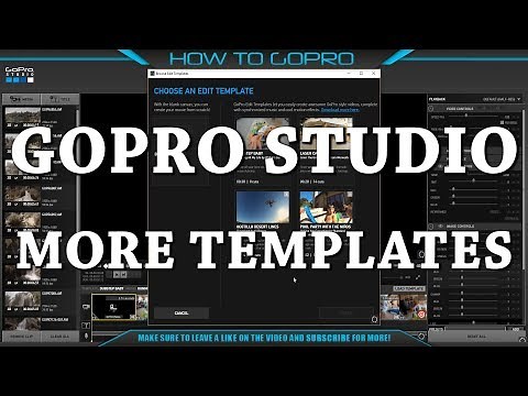 More Templates for GoPro Studio