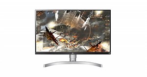 LG UHD Monitor 4K IPS LED 27inch 4K (3840 X 2160) IPS Display with VESA Silver White- 27UL650-W