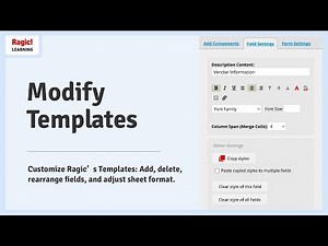 12. Modify Templates