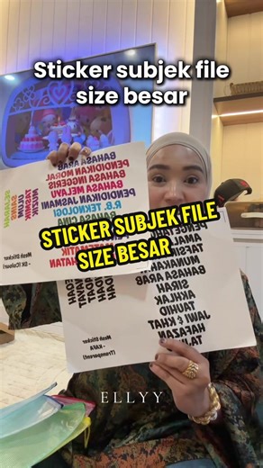 Stiker Subjek File untuk Sekolah: Organisasi Lebih Baik
