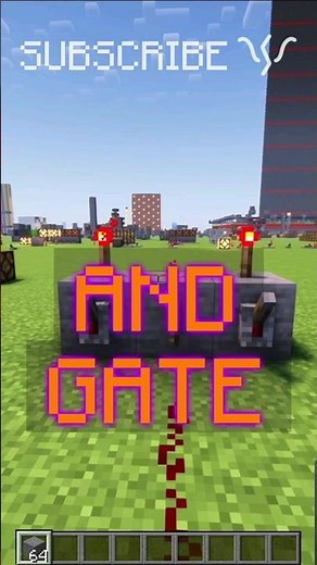How to make an AND GATE using REDSTONE! | Redstone with PsiVolt #minecraft #redstone