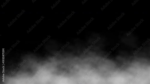 Smoke, Fog and Mist Loop Animation Overlay with Alpha Channel with 4k file