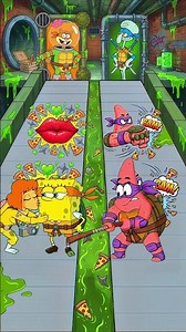 SpongeBob Turtle Leo vs Patrick Turtle Donatello