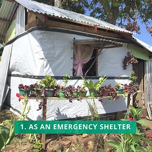 7.4K views · 108 reactions | In times of emergency, families are resourceful. A tough sheet of tarpaulin becomes a home, a school or even a livelihood! Please donate today to provide the equipment that rebuilds lives  | ShelterBox | Facebook