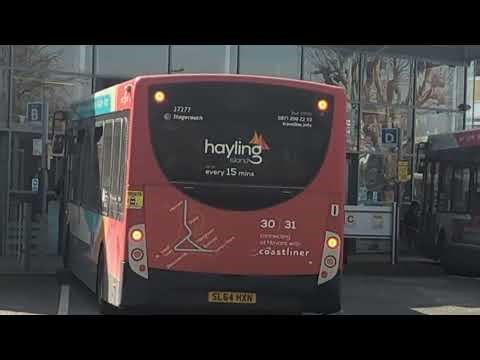 Here is the Stagecoach bus 37277 on the number 39 in Havant with the 30 31 livery