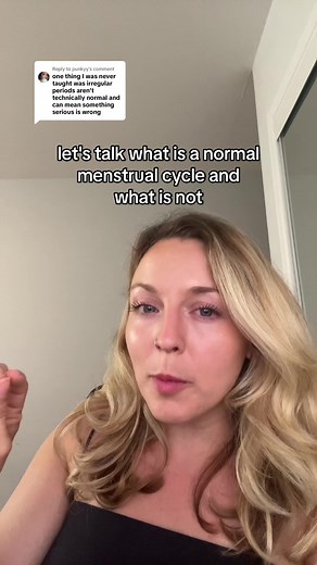 Replying to @punkyy Normal Periods look like: - mostly liquid, no large clots (clots larger than a quarter are considered large) - bright red to deep burgundy - no to minimal pain - can lose between anywhere from 25-80ML over all the days of your period - lasts between 2-7 days, first 2-3 days will most likely be your heavier days When to seek help: - if you have no periods at all, if your period is shorter than 21 days or longer than 35 days - if you think you don’t ovulate - if you bleed more 