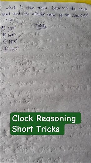 Clock Reasoning Short Tricks | Clock Angle Based Reasoning Math Questions #clock_reasoning_tricks
