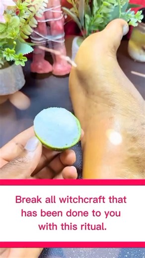 70K views · 7.6K reactions | Break all witchcraft that has been done to you with this ritual,take half a lemon and sprinkle a little salt on it,then rub the lemon on the sole of your left foot just as you see it,while rubbing the lemon say,I release all the evil that has been done to me,say it three times and then so it is done amen. #witch #witchtok #witchcraft #witches #Florida #miami #newyork #california #Arizona | Master of the spells | Facebook
