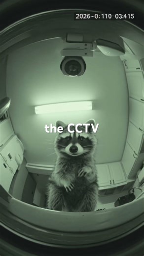 This Racoon got caught in 4k! #shorts