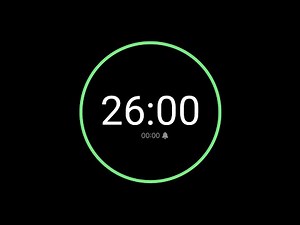 26 Minute Countdown Timer with Alarm / iPhone Timer Style