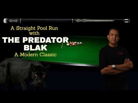 THE PREDATOR BLAK CUE ~ And a Straight Pool Run (Pool Lessons)