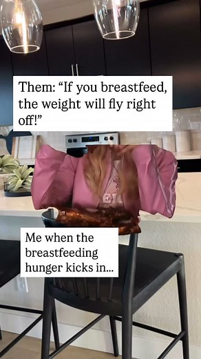 Breastfeeding moms are told, “If you’re nursing the weight will just fall off”. But for many women, this is simply not the case. As a registered dietitian and lactation counselor, and after helping thousands of postpartum moms, I’ve noticed a trend. Many moms end up ravenous and eating around the clock (and their body does need additional calories to produce milk). But on the other hand, the scale never budges, or even goes up. And when they do try to eat “healthier” or go on a diet, their milk 