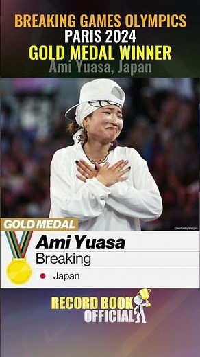 Ami Yuasa Gold Medal | Ami Yuasa Wins Breakdancing Olympics Gold Medal 2024 | Breaking Olympic Final