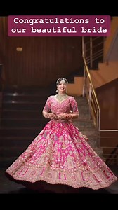 Congratulations! You really did elevate the looks of this beautiful bridal Lehenga. Thank you for giving us an opportunity to be a part of this chapter of your life. | BridesUniverse | Facebook