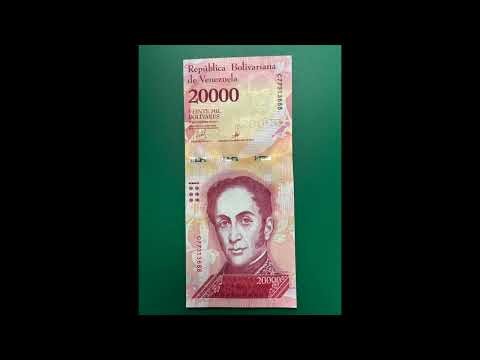 20000 Bolívares banknote from Venezuela